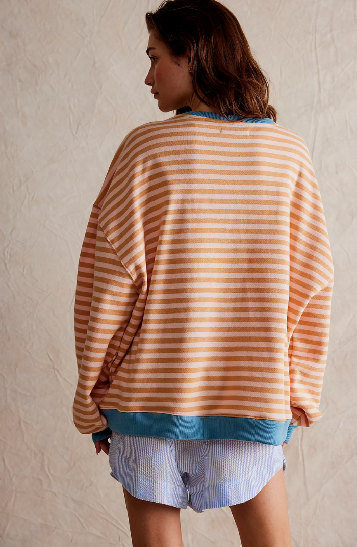 Mana | Gestreifter Oversize-Pullover