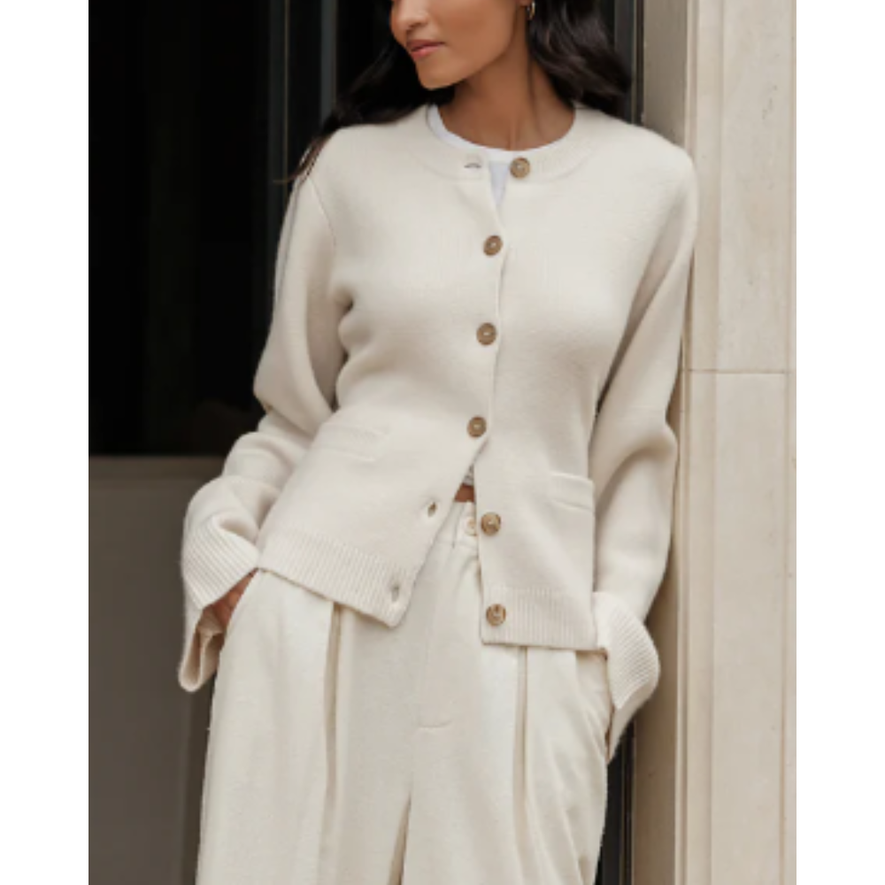 Serenique Elegance | Soft Button Cardigan